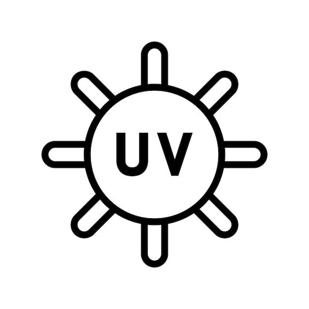 Vector icon voor uv