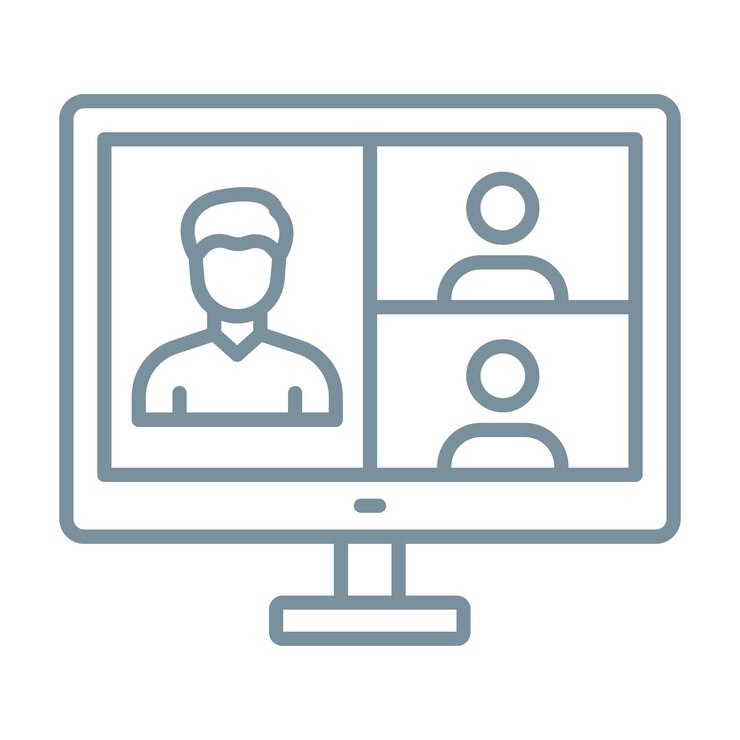 Icon voor videoconferentie