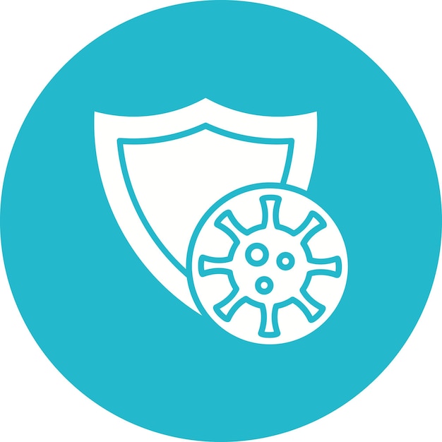 Icon voor virusbescherming kan worden gebruikt voor de iconen van de hygiëneroutine