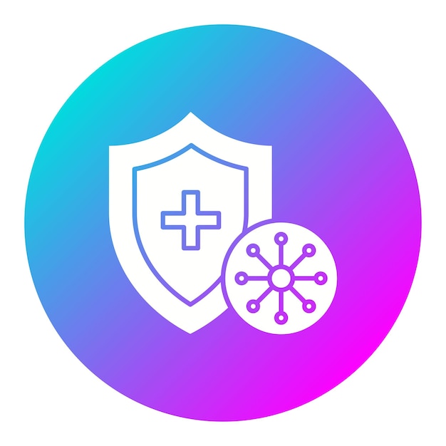 Icon voor virusbescherming kan worden gebruikt voor de iconen van de hygiëneroutine