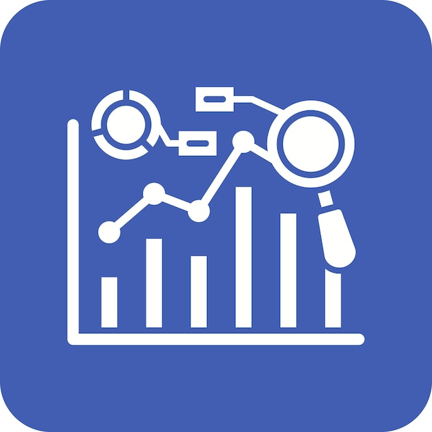 Icon voor voorspellende grafiek
