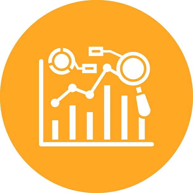 Icon voor voorspellende grafiek