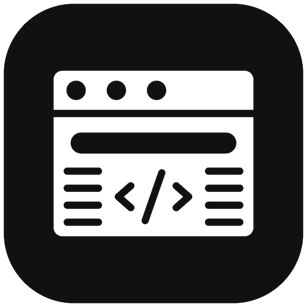Icon voor webprogrammering