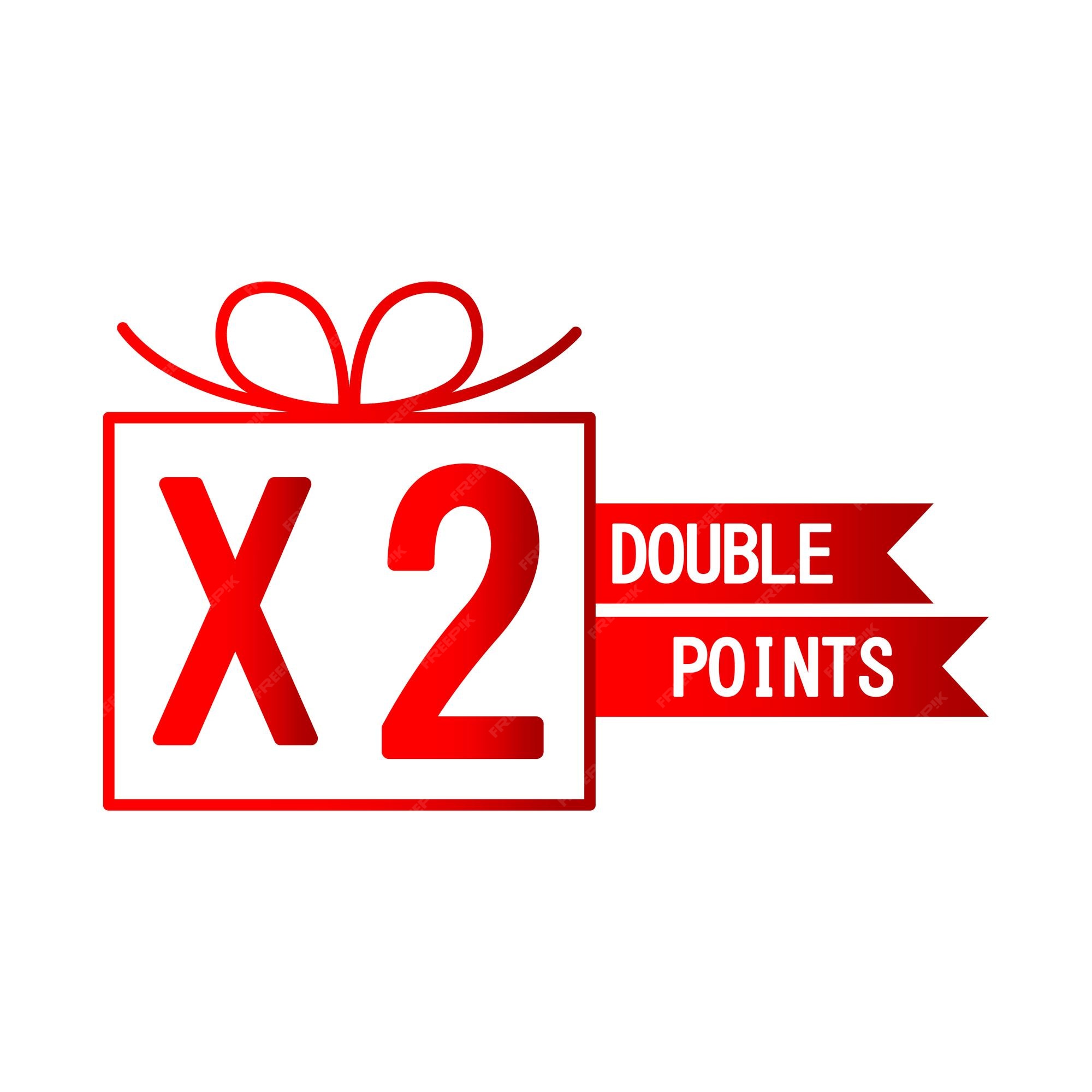 Premium Vector Icon with double points red. Vector illustration