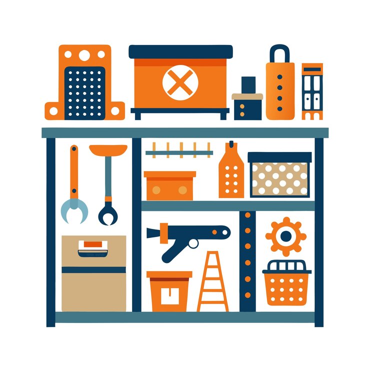 Vector icon of wooden furniture