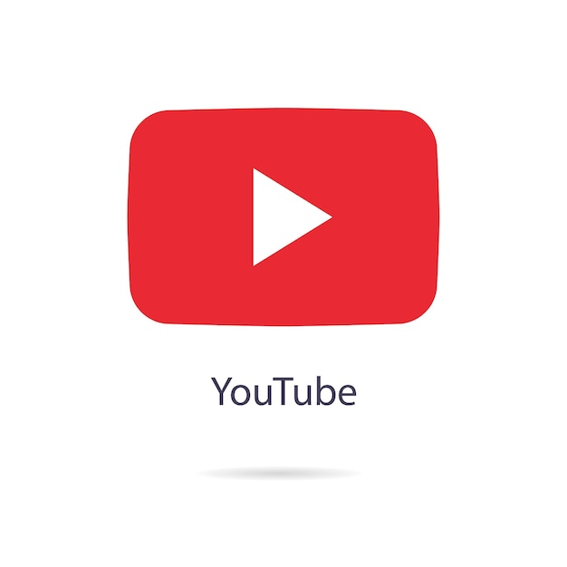 Vettore icona del logo di youtube