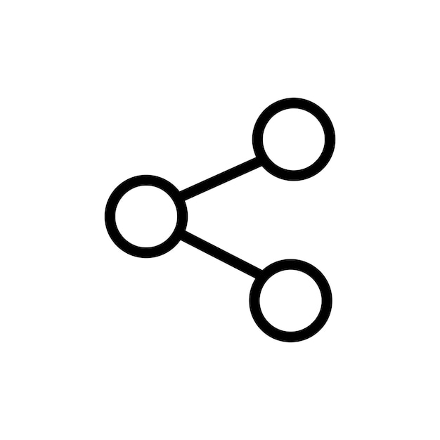 Iconen delen set sociale media delen knop vector symbool delen bestand foto of document teken