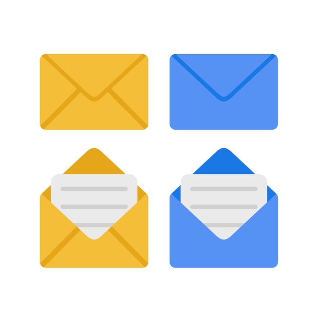 Iconen met een envelop