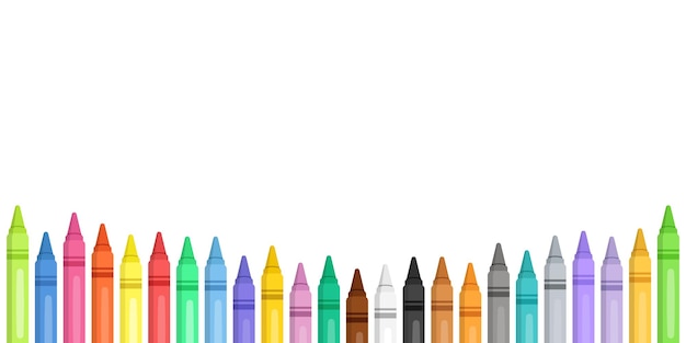 Iconen met potlood op een platte stijl Potlood vectorillustratie op een geïsoleerde achtergrond Felt pen marker teken bedrijfsconcept