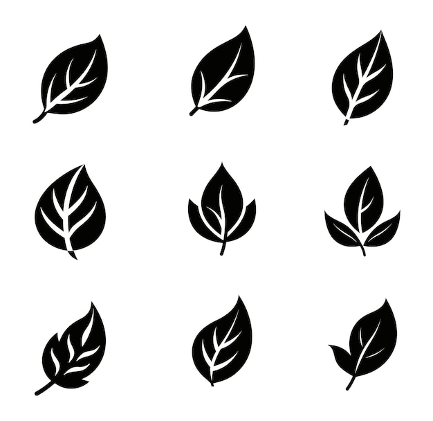 Iconen Set van bladeren
