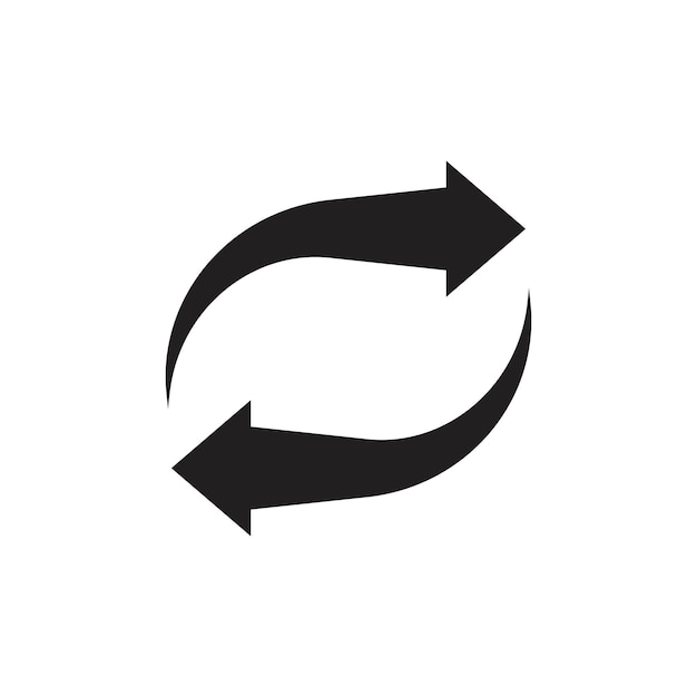 Iconen uitwisseling Lijnkunst Logo set