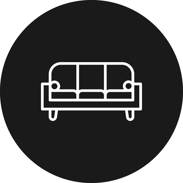 Iconen van bankvector kunnen worden gebruikt voor interieur-iconset