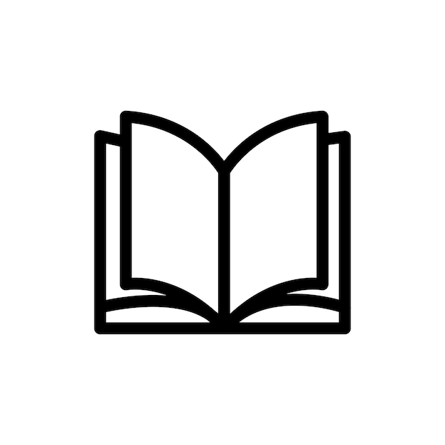 Iconen van boeken publicatie notebook vector symbool dagboek pictogram
