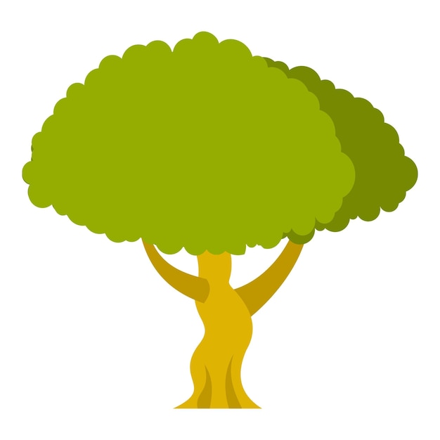 Iconen van bomen platte illustratie van icoontjes van boomvectoren voor het web