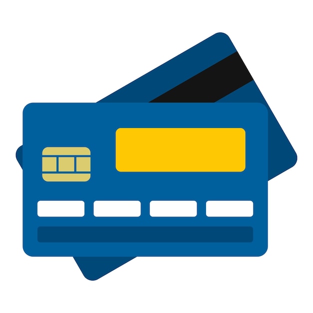 Vector iconen van creditcards platte illustratie van creditcard vector iconen voor het web