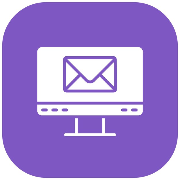 Iconen van de e-mailvector kunnen worden gebruikt voor communicatie-iconset