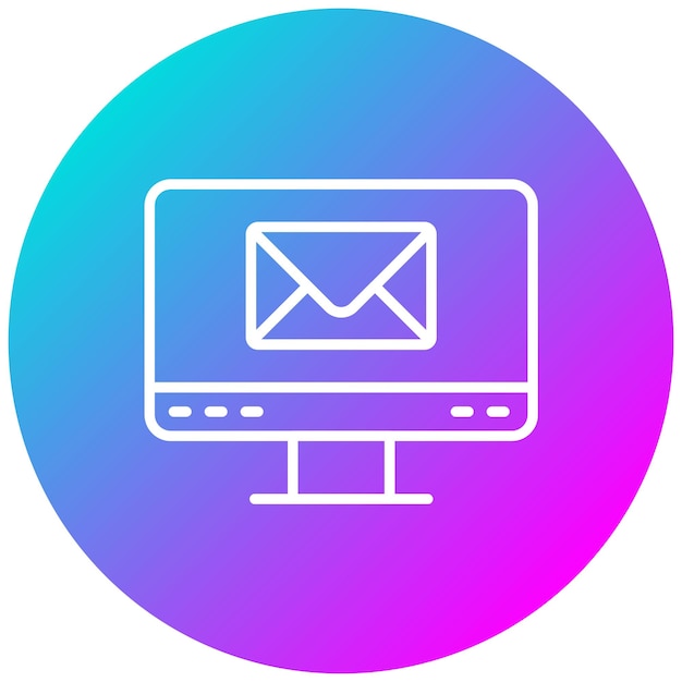 Iconen van de e-mailvector kunnen worden gebruikt voor communicatie-iconset