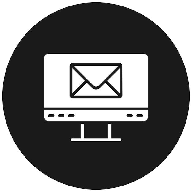 Iconen van de e-mailvector kunnen worden gebruikt voor communicatie-iconset