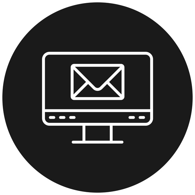Iconen van de e-mailvector kunnen worden gebruikt voor communicatie-iconset