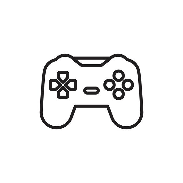 Iconen van de gamepad zijn opgesteld.