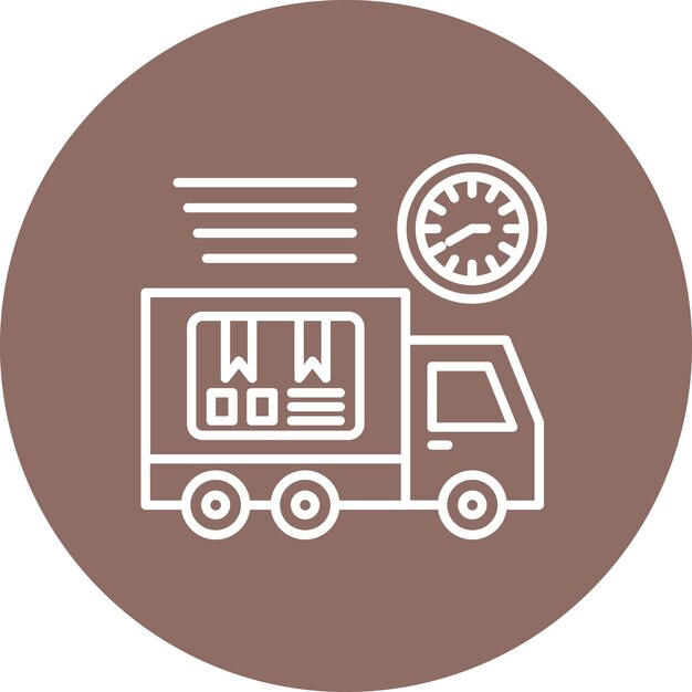 Iconen van de leveringsdienstvector kunnen worden gebruikt voor de levering en de logistieke iconset