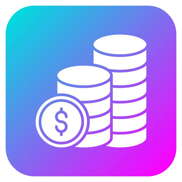 Iconen van de muntvector kunnen worden gebruikt voor Business Startup-iconset