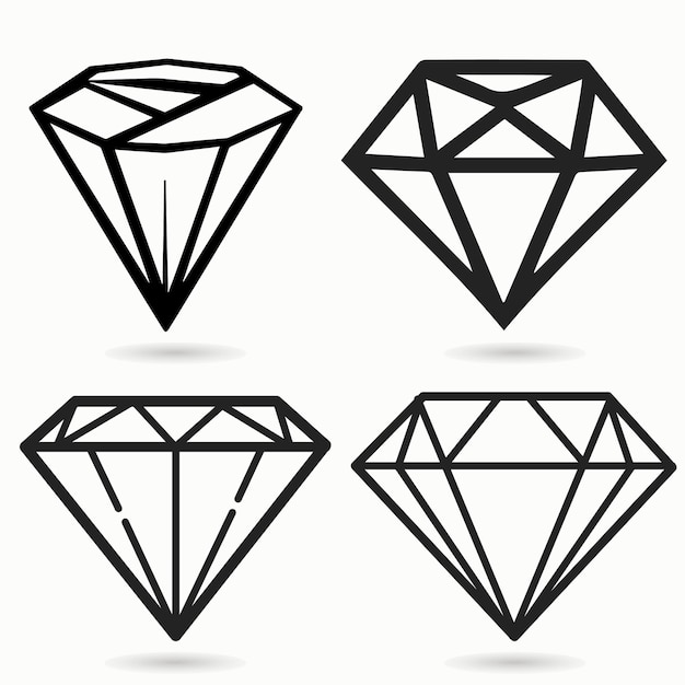 Iconen van diamanten of sieraden