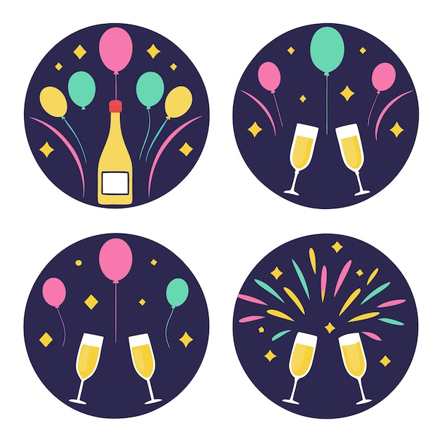 Iconen van feestviering