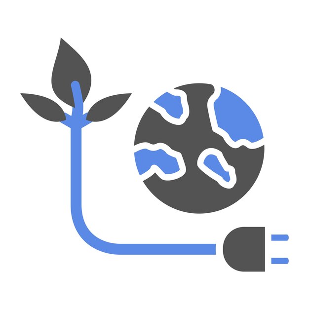Iconen van groene energie