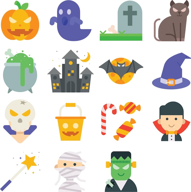 Iconen van Halloween