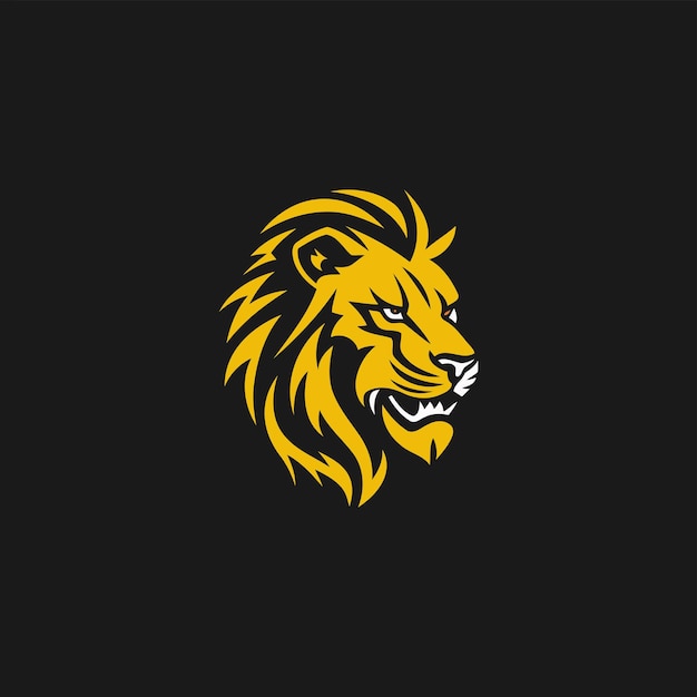 Iconen van het logo van de leeuwenhoofd
