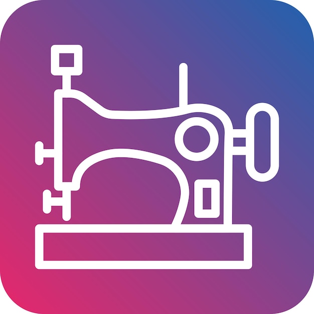 Iconen van naaimachines