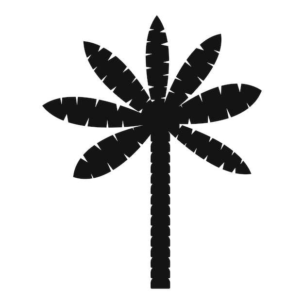 Vector iconen van palmbomen eenvoudige illustratie van palmbomvector-iconen voor het web
