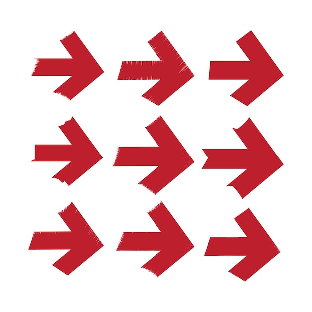 Iconen van pijltekens pijlen vector set
