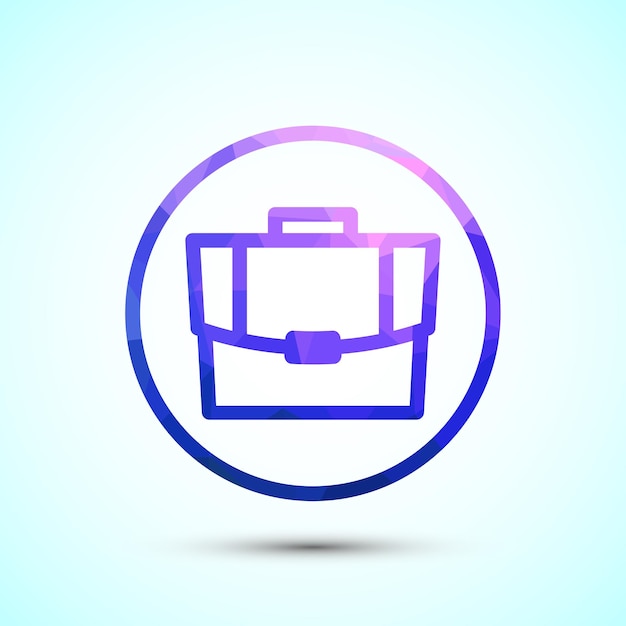 Iconen van portemonnees, ontwerpen, illustraties, tassen, iconen voor apps en websites, low-poly stijl