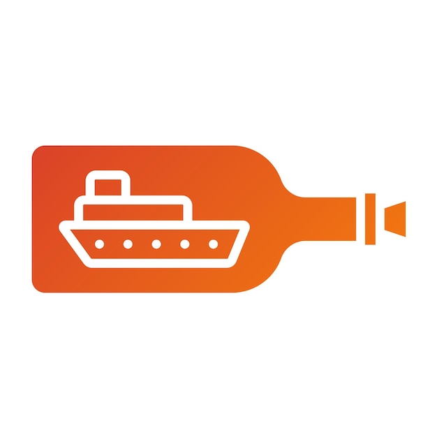 Iconen van scheepsflessen