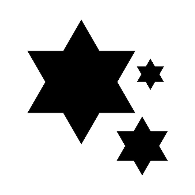 Iconen van sprankelende sterren vector abstract element van illustratie van het symbool van sparklerende sterren