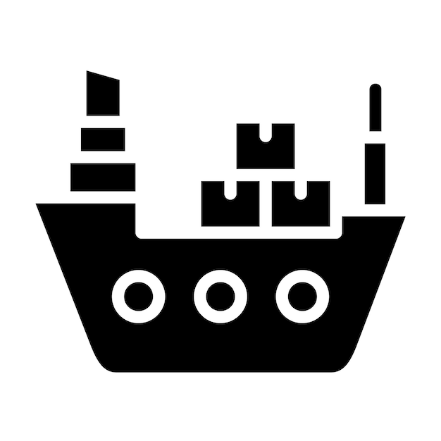 Iconen van vrachtschepen