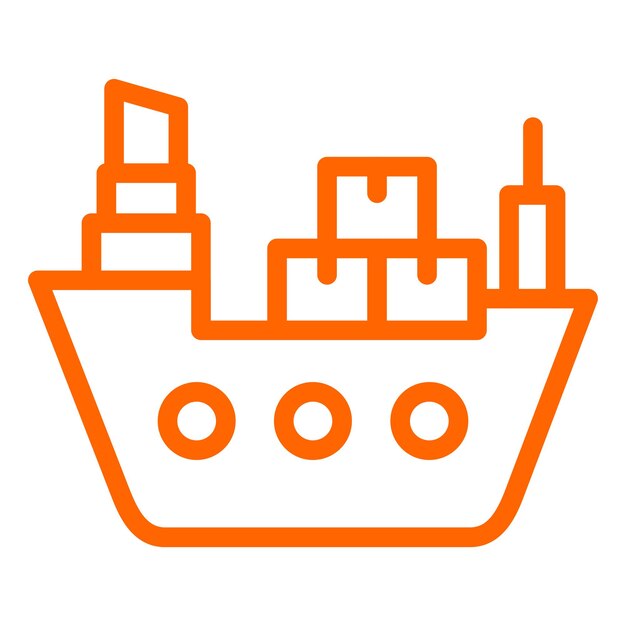 Iconen van vrachtschepen