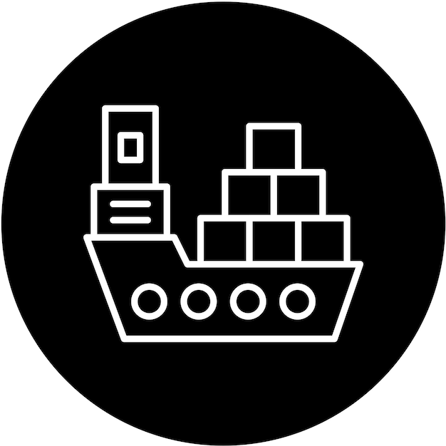 Iconen van vrachtschepen