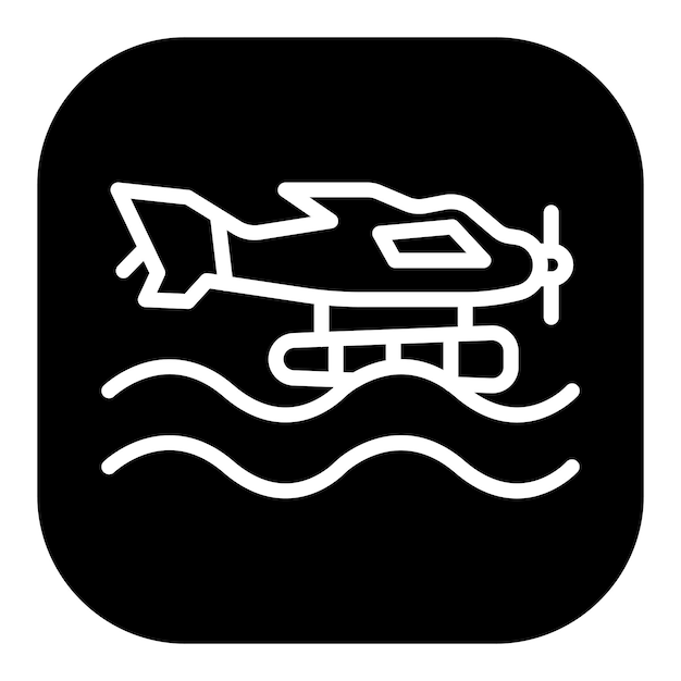 Iconen van watervliegtuigen