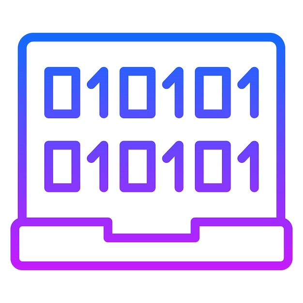 Iconen voor de codering van laptops