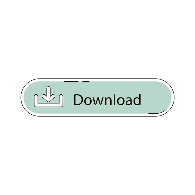 Iconen voor het downloadsignaal van de knop