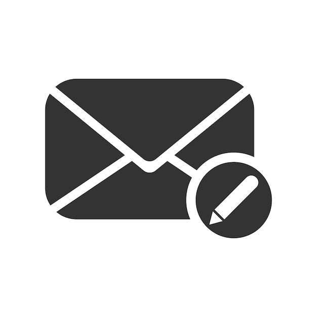 Iconen voor het schrijven van e-mails