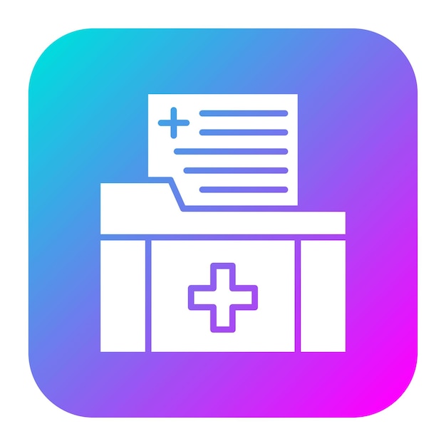 Iconen voor medische bestanden kunnen worden gebruikt voor Health Checkup-iconset