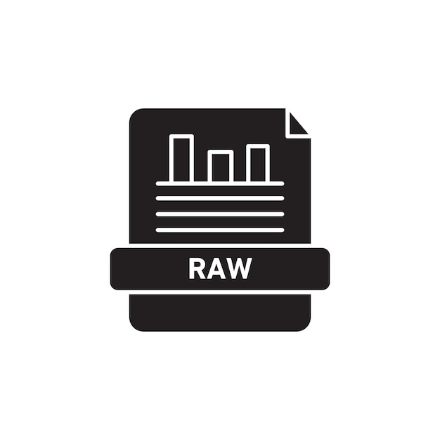 Iconen voor ruwe gegevens Vector platte dunne lijn illustratie