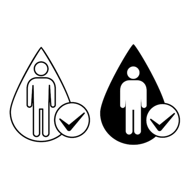 Iconen voor waterbalans