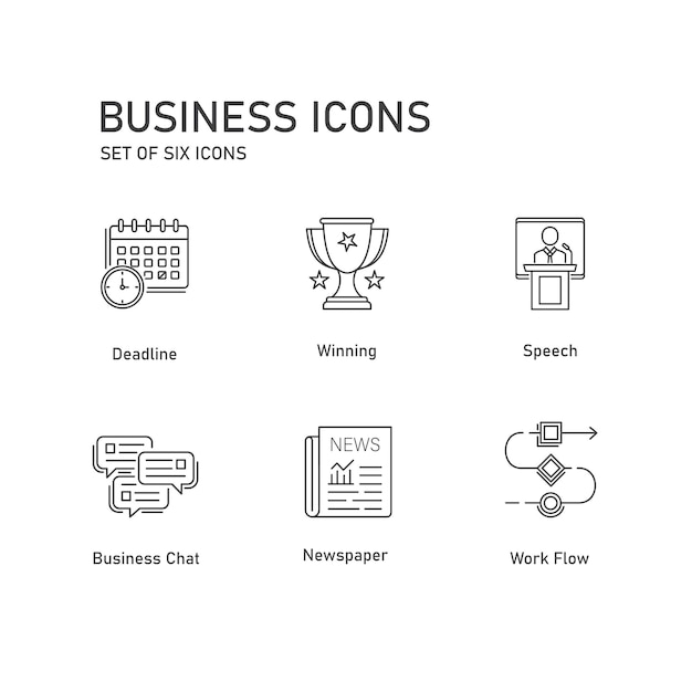 Iconenpakket voor bedrijfsfinanciën