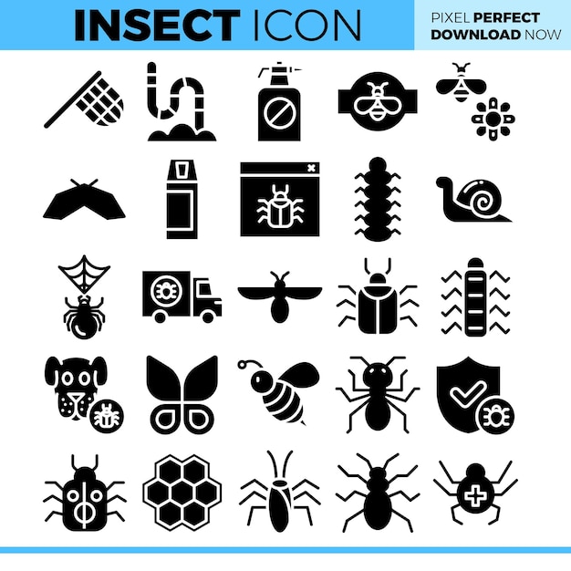 Iconenset voor insecten