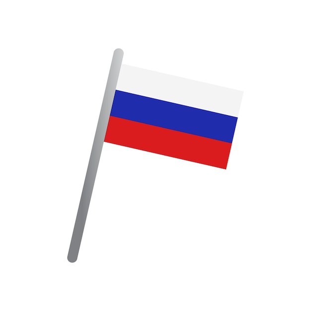 Iconenvector van de Russische vlag